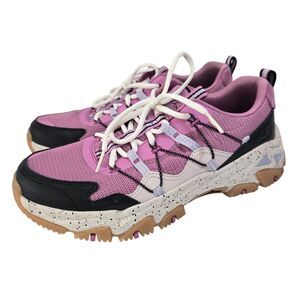 Womens Skechers D'Lites Hiker Hillock Sneaker Size 9.5 / 39.5 Pink athletic EUC!
